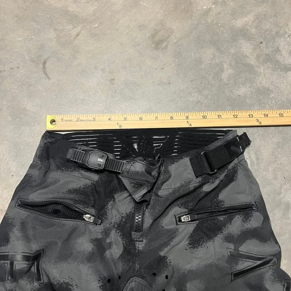Fly Racing Radium Kids Grey Black Camo Bicycle Motocross Pants Size 24